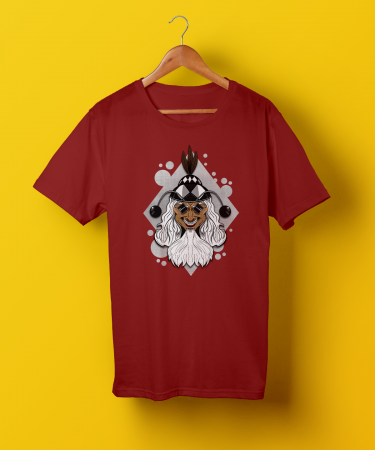 Barfi Gupi Gayen Bagha Bayen The Wizard Unisex Red Bengali Tee Shirt