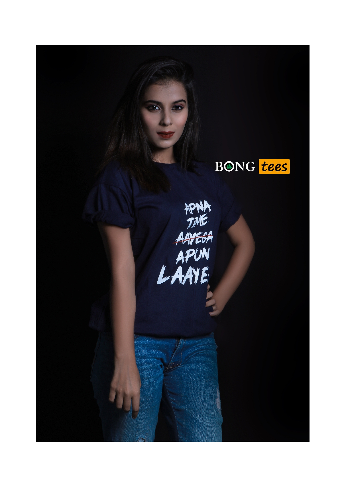 Apna time apun layega captioned t-shirt