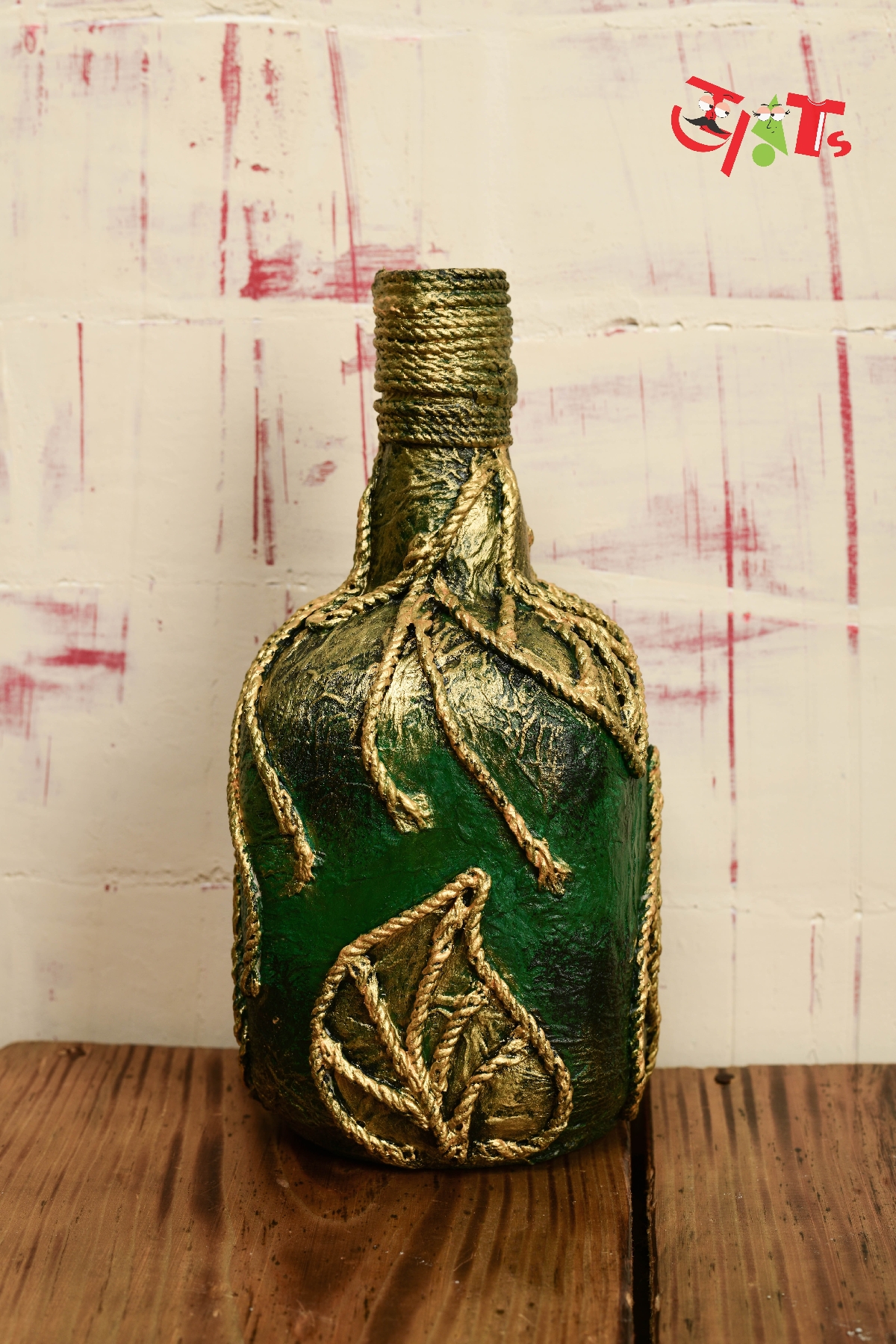 Jute Rope Bottle Art