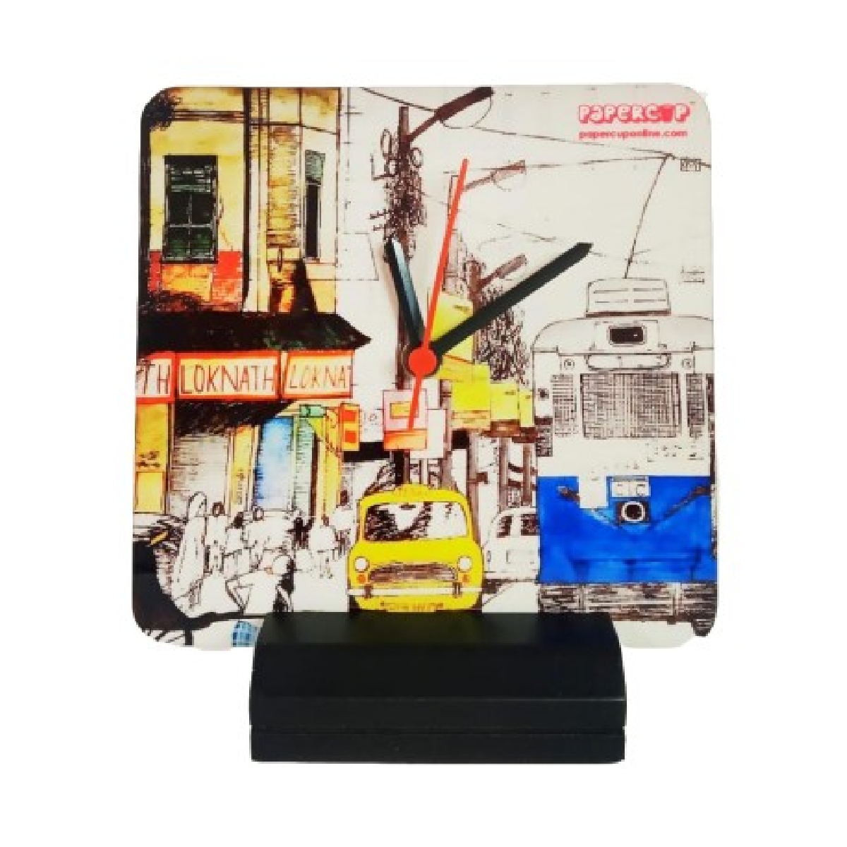 Kolkata Calcutta Tram Taxi Clock