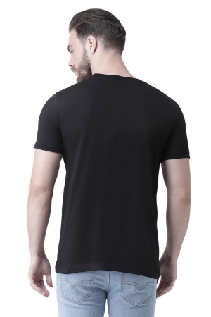 Demonetized Since Birth - Printed Men Round Neck Black T-Shirt