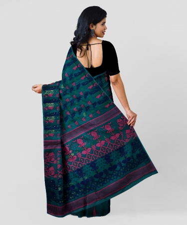 Traditional floral bumper saree