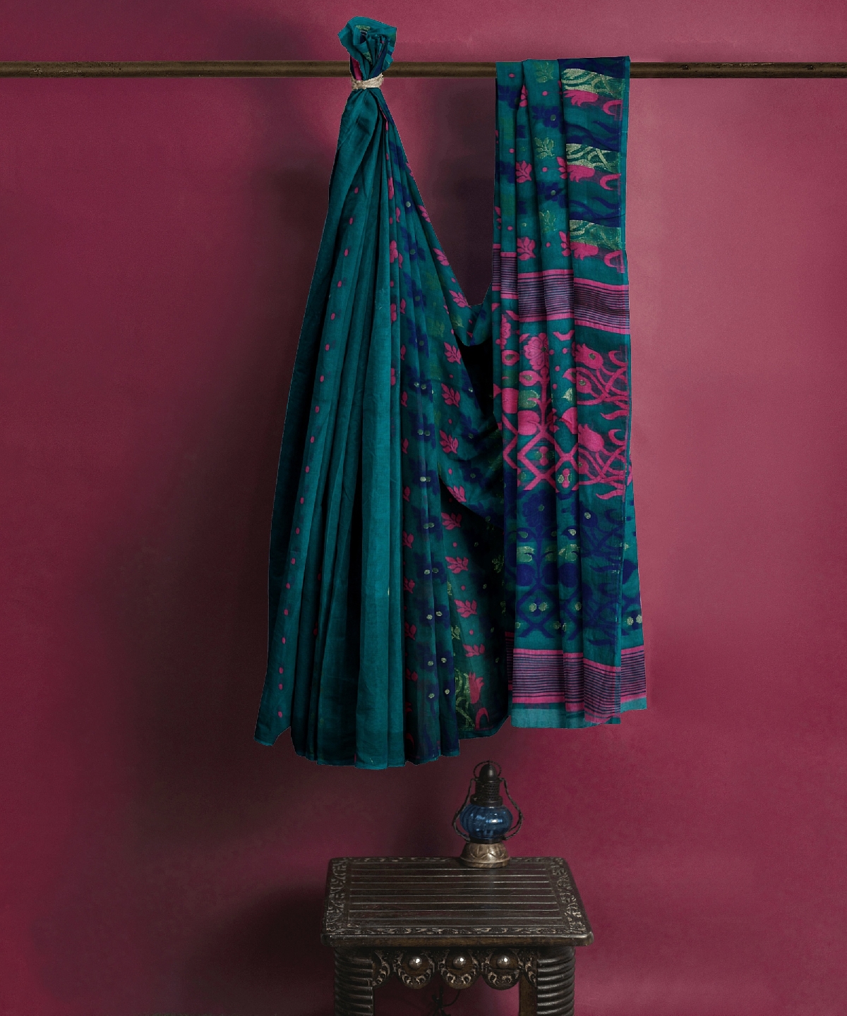 Traditional floral bumper saree