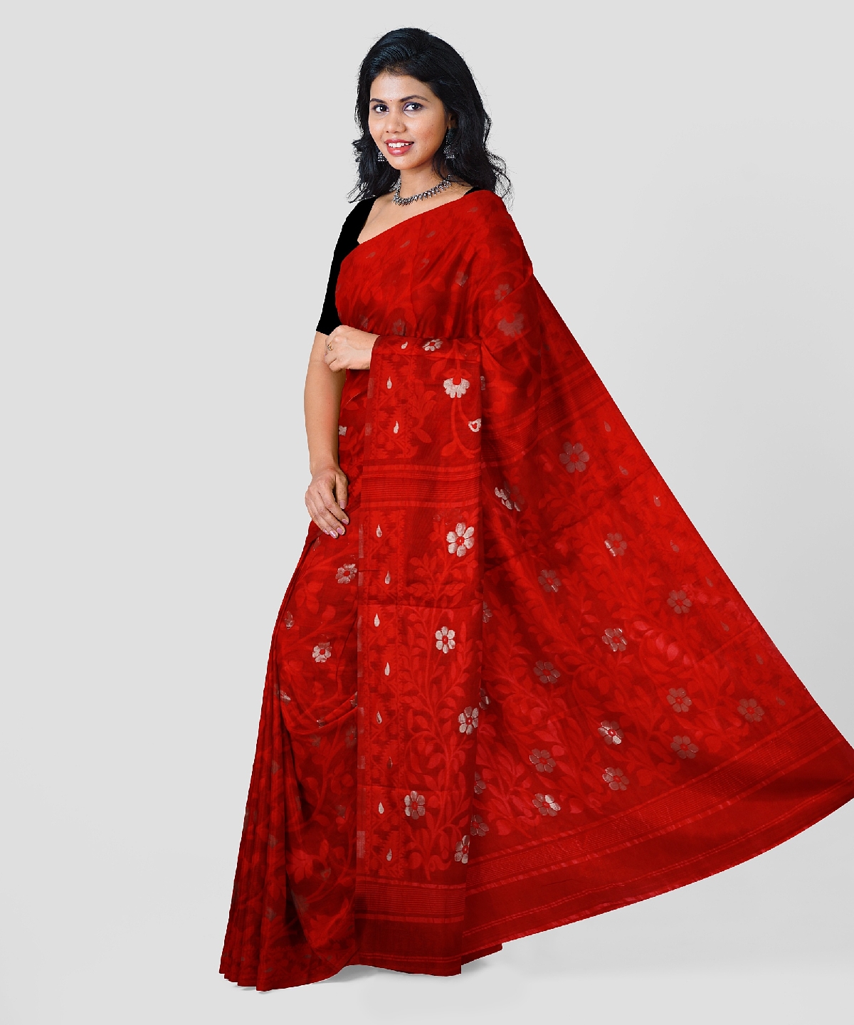 Traditional bengal tant saree