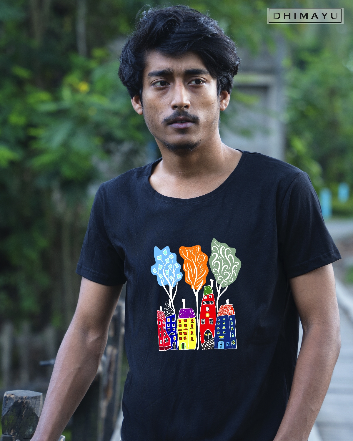 Houses At Night Tee Shirt