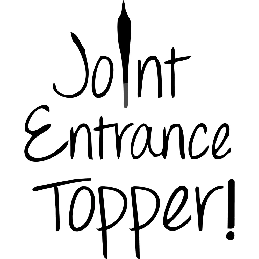 Joint Entrance Funny Captioned T-Shirt Oversized
