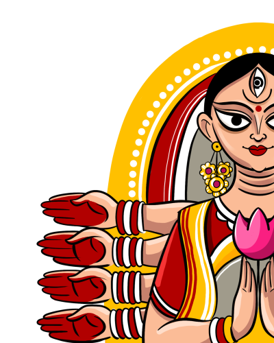Rupong Dehi Durga Pooja Themed Oversized TShirt