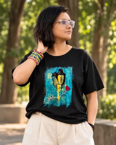 Shiva black tee