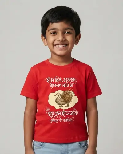 Hashjaru Sukumar Ray Kids Tshirt Dhimayu
