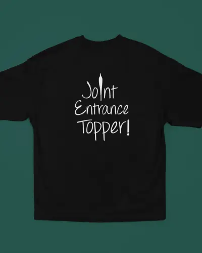 Joint Entrance Funny Captioned T-Shirt Oversized
