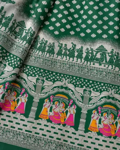 Green Benarasi Saree | Elegant Traditional Indian Saree