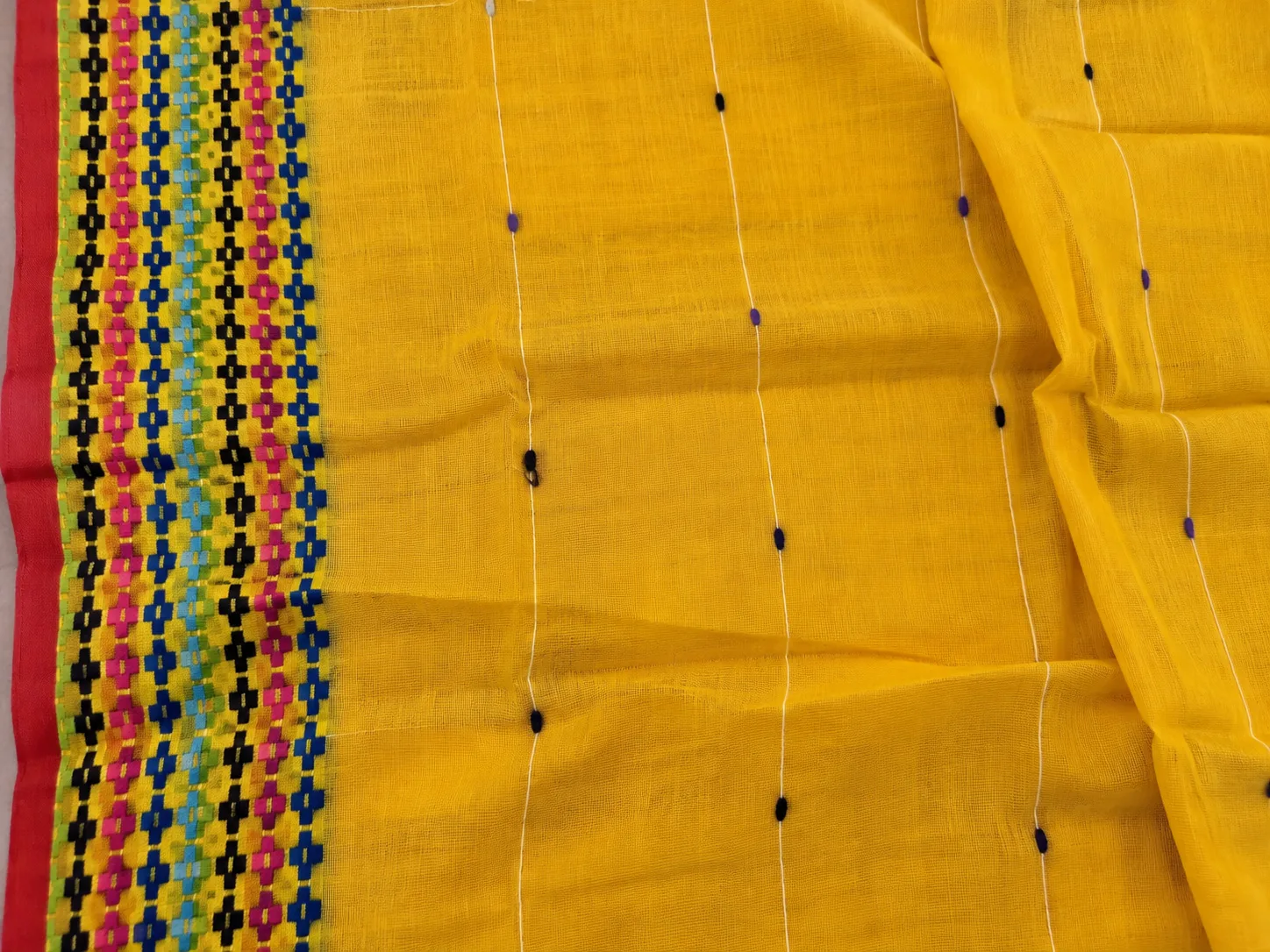 Multicolor Yellow Boutique Saree