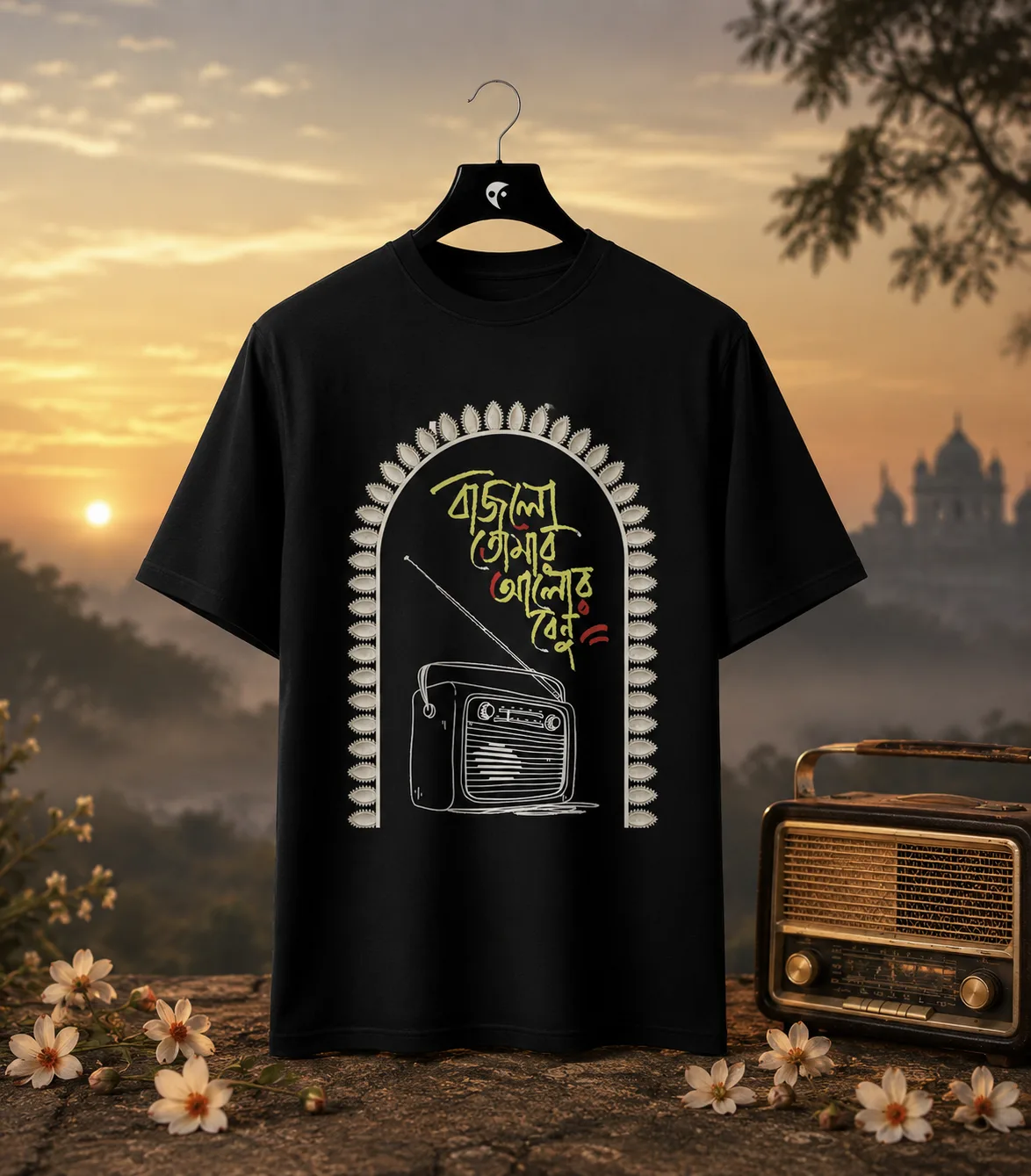 Mahalaya Daak er Saaj Unisex Tshirt