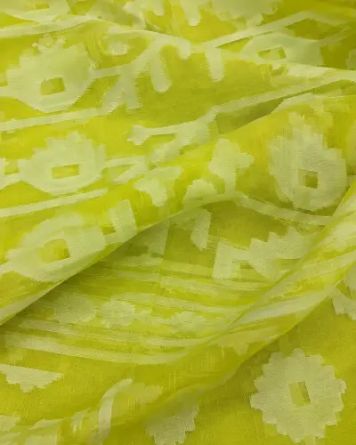 Muslin Trending Light Green Saree Shantipur West Bengal