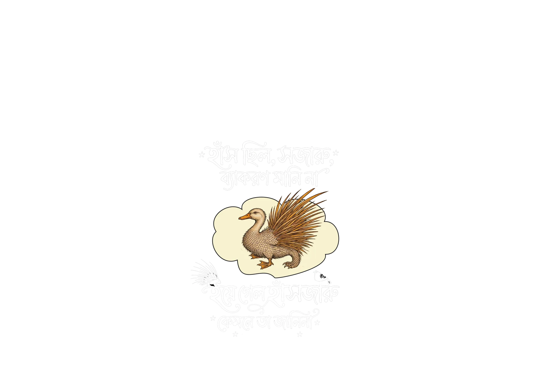 Hashjaru Sukumar Ray Kids Tshirt Dhimayu