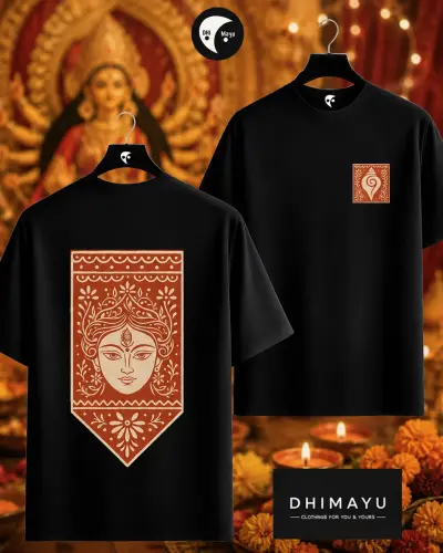 DURGA MA Both Side Printed Tshirt
