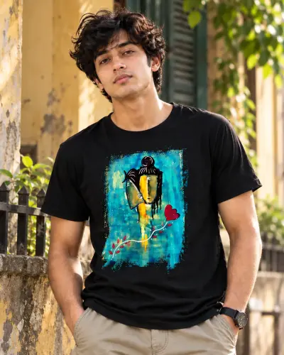 Shiva black tee