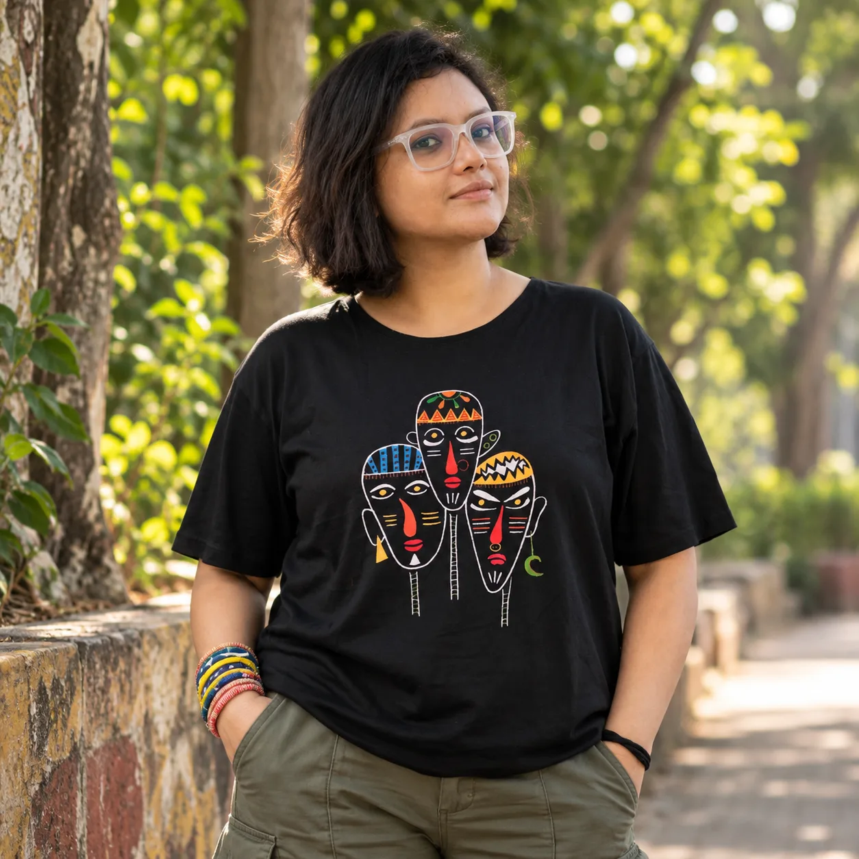 Tribal Faces Tee Shirt