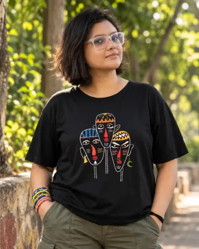 Tribal Faces Tee Shirt