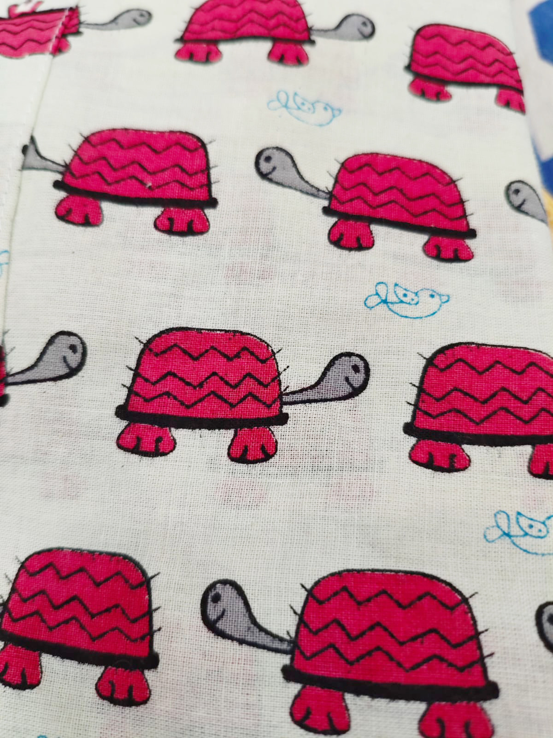Kids Cotton Half Sleeves Shirt Shorts Set With Turle print pink