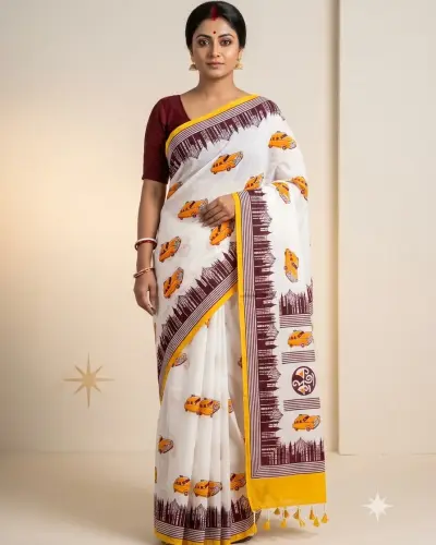 Thane Saree Kolkata Red