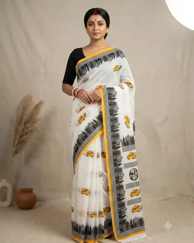 Thane Saree Kolkata Yellow