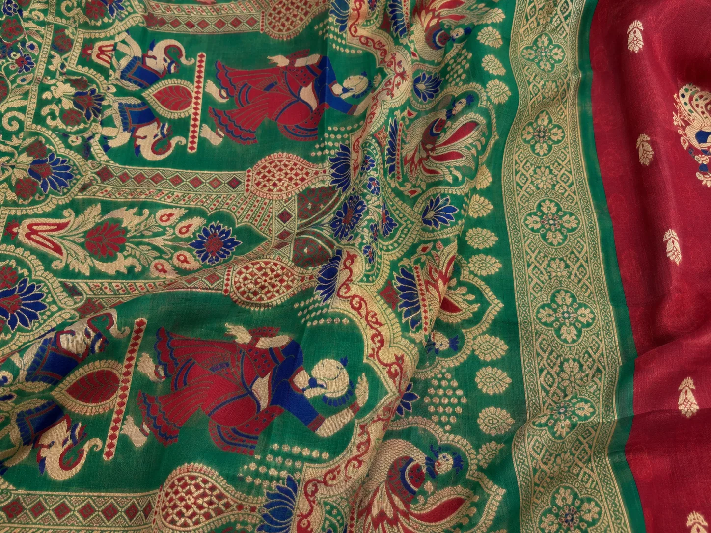 Kanchipuram Red Silk Saree