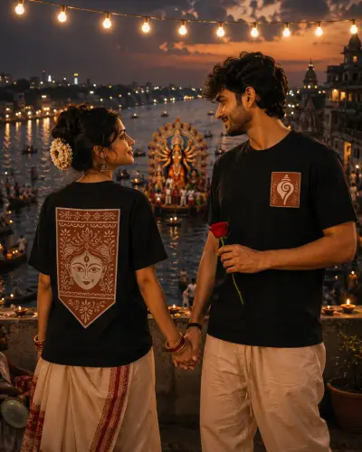 DURGA MA Both Side Printed Tshirt