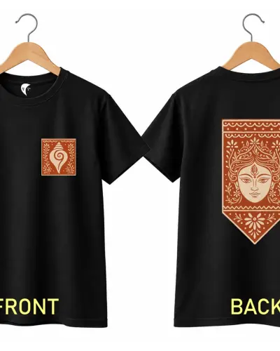Durga Maa Both Side Printed T Shirt