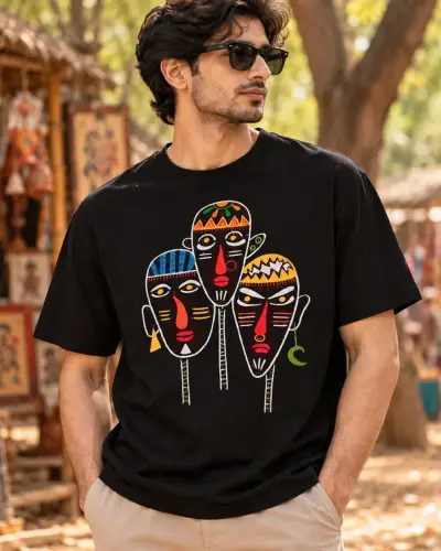 Tribal Faces Tee Shirt