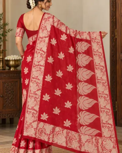 Benarasi Red Saree