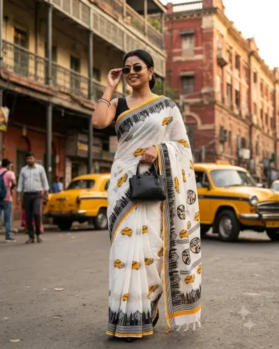 Thane Saree Kolkata Yellow