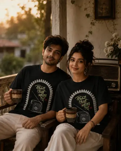 Mahalaya Daak er Saaj Unisex Tshirt