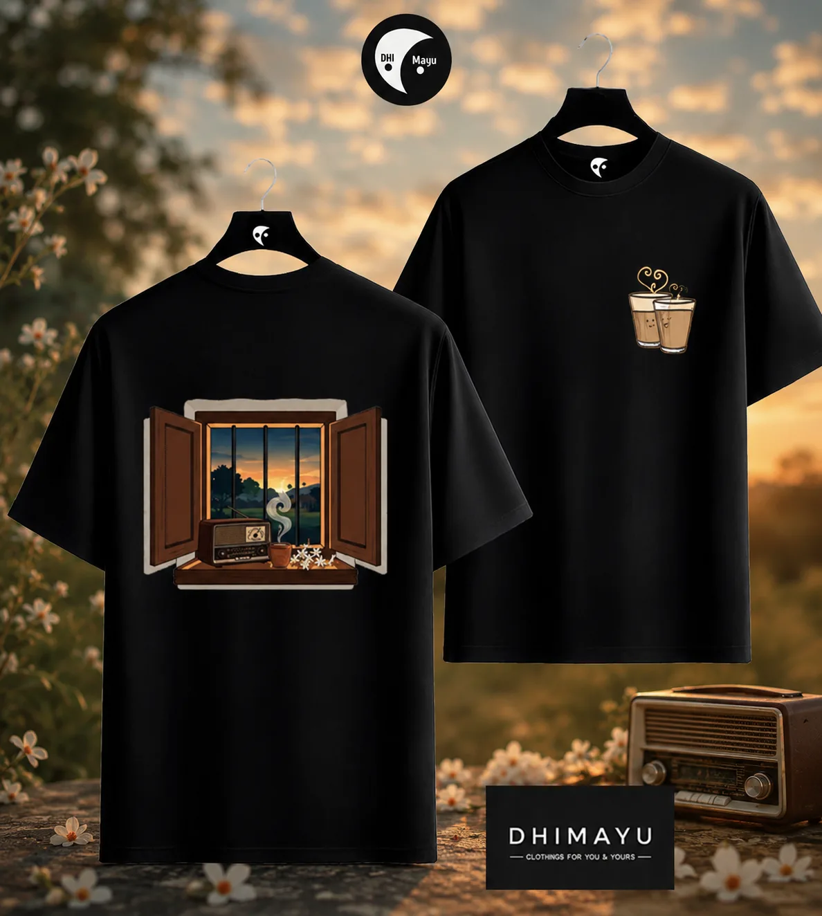 MAHALAYA BOTH SIDE PRINTED GRAPHIC TSHIRT