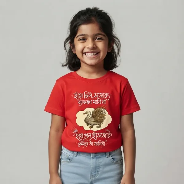 Hashjaru Sukumar Ray Kids Tshirt Dhimayu