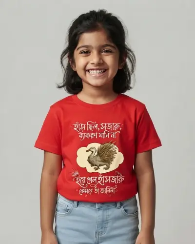 Hashjaru Sukumar Ray Kids Tshirt Dhimayu