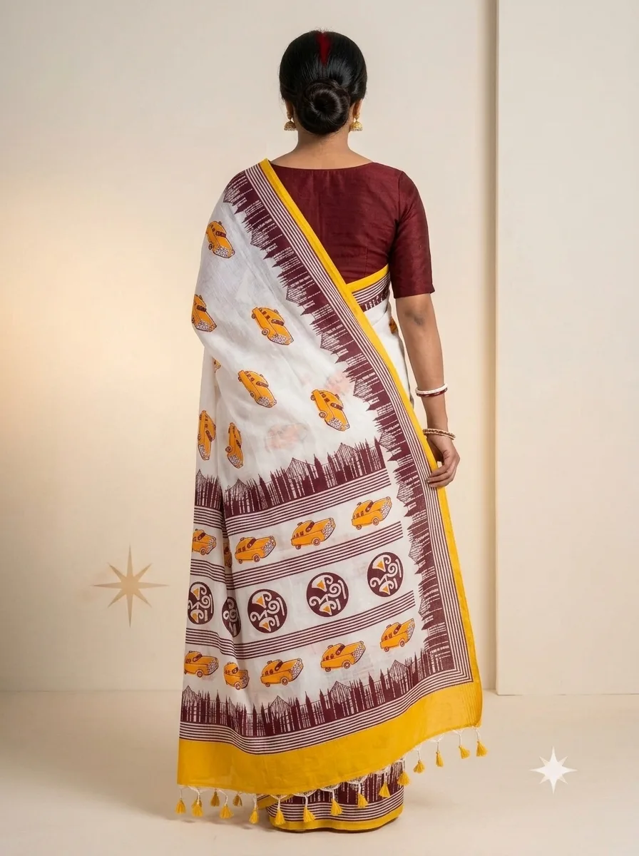 Theme Saree Kolkata Red