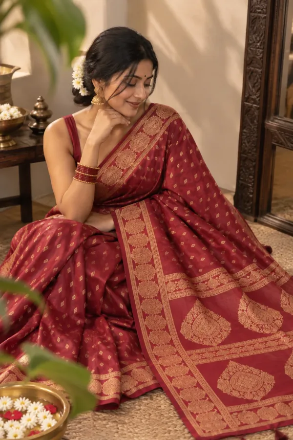 Dhakai Jamdani Saree