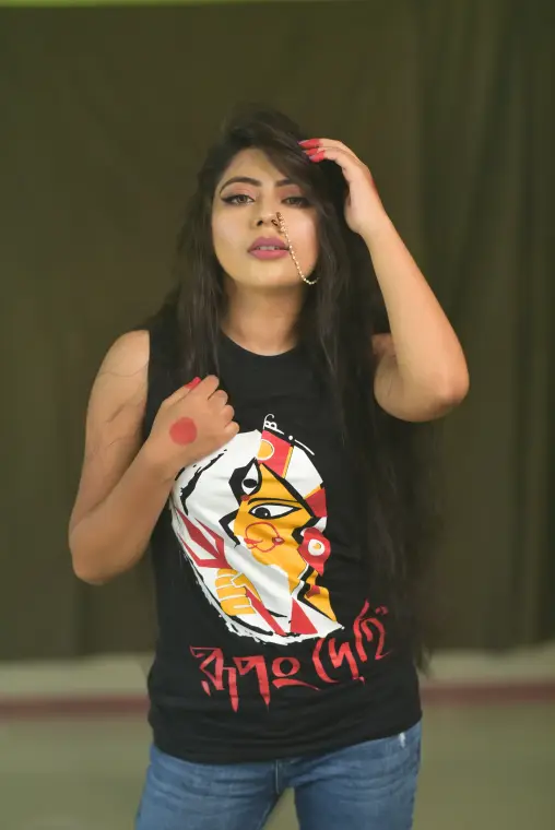 A weRbangali customer wearing a Bengali graphic tee — Fanbook photo 10