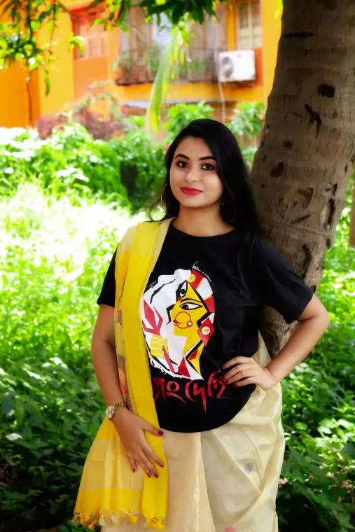 A weRbangali customer wearing a Bengali graphic tee — Fanbook photo 15