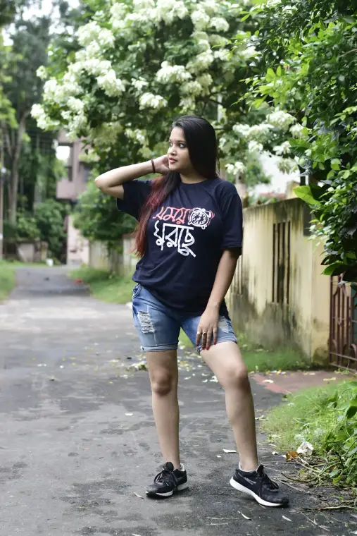 A weRbangali customer wearing a Bengali graphic tee — Fanbook photo 31