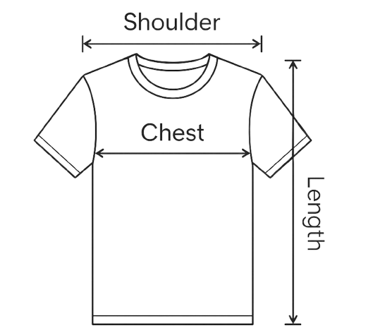 Size guide measurement diagram