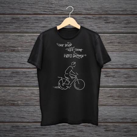 Aay sajani chorbi amar hero cycle e  Half Sleeve bengali T-Shirt 