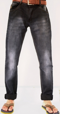 Black Patch Faded Lycra Sparky Jeans