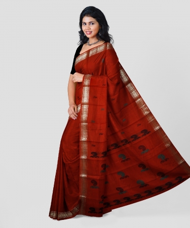 Pure cotton traditional tant saree